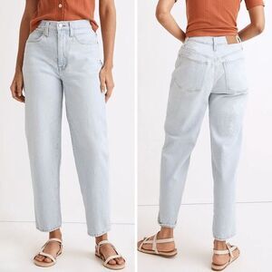 NEW Madewell Balloon Jeans in‎ Baleberry Wash, 25